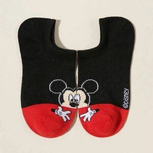 Disney Black and Red Mickey Mouse Socks